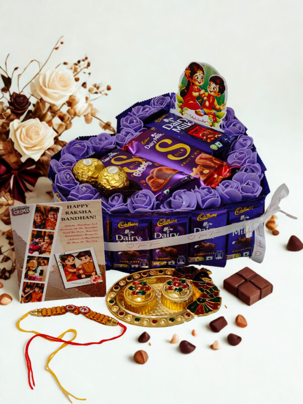 Dairy milk Premium chocolate gift hamper for Rakshabandhan(silk,bubbly,ganache,ferrero rocher) - Image 6