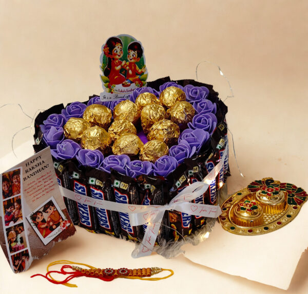 Tasha Forever premium Snicker,Quality Truffle chocolate Gift Hamper for Rakhi - Image 2