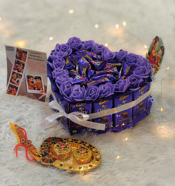 Tasha Forever Premium dairy milk chocolate gift hamper for Rakshabandhan/Brother/Sister - Image 3