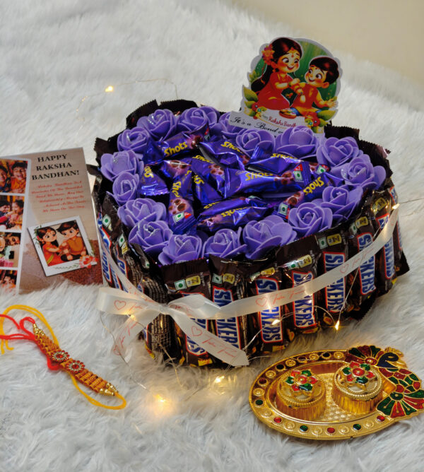 Tasha Forever Premium Snicker gift hamper for Rakshabandhan,brother,sister,bhaiya,bhabhi