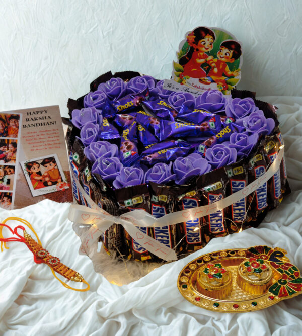 Tasha Forever Premium Snicker gift hamper for Rakshabandhan,brother,sister,bhaiya,bhabhi - Image 3