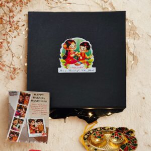 Tasha Forever| Happy Rakshabandhan Festive Box with premium chocolates, Kajukatli sweet,Rakhi, kumkum platter, Special Rakhi Card for Brother,sister,Bhabhi,Sibling