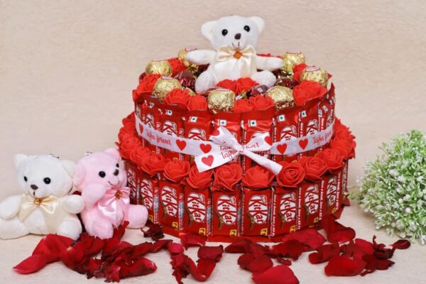 Tasha Forever | Gift Hamper For Birthday, Anniversary, Valentine's day | 46 Chocolates, 14 Mini Chocolates with love card |