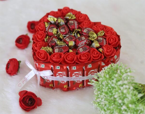 Tasha Forever Chocolate gift bouquet (18 kitkat chocolates,11 deluxe,1 love card) Chocolate Gift Hamper For Birthday, Anniversary. - Image 3
