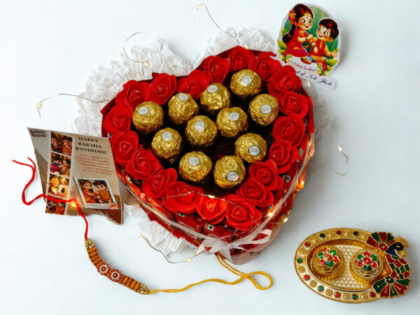 Kitkat ferrero rocher chocolate gift hamper for Rakhi,bhai,bhabhi,brother,sister