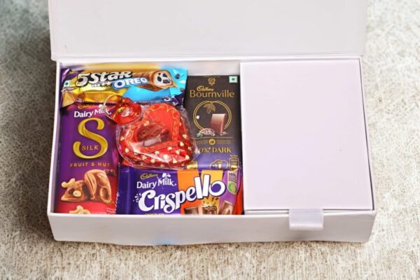 Tasha forever | I Luv u premium box with 1 Dairymilk silk, 1 crispello, bournville, oreo, & 1 Teddy, 1 love card | Chocolate Gift box for Birthday, Anniversary, Valentines Day - Image 2