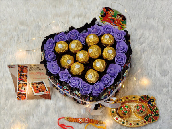 Tasha Forever Premium snicker ferrero rocher gift hamper for Rakhi - Image 2