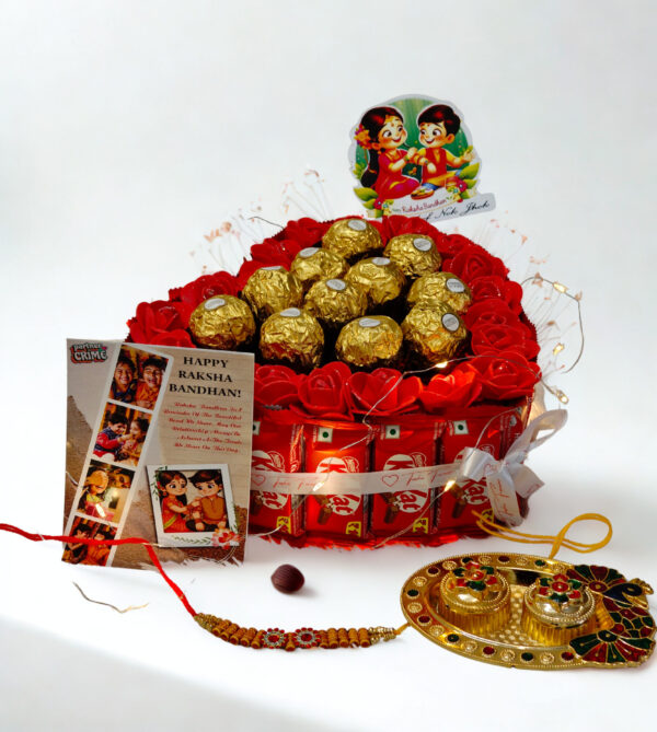 Kitkat ferrero rocher chocolate gift hamper for Rakhi,bhai,bhabhi,brother,sister - Image 3